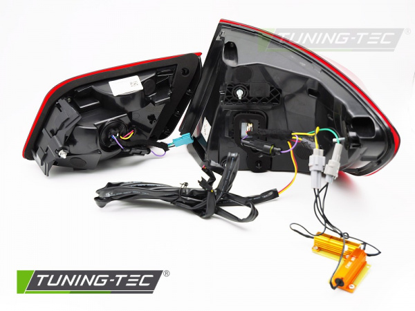 OLED Upgrade Design Rückleuchten Set für BMW 5er F10 10-16 achwarz/rauch mit dyn. Blinker